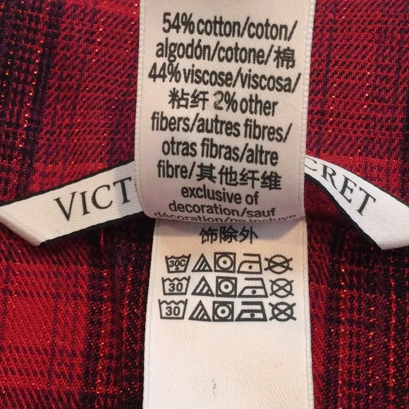 💕Victorias’ Secret flannel long sleeved shirt size medium - Picture 3 of 9